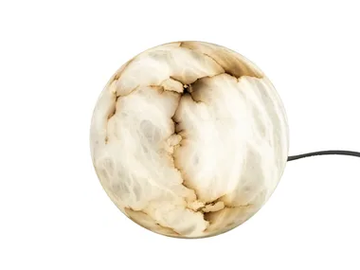 BALL 2003/L15 - LED alabaster table lamp by Possoni Illuminazione