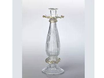CHARLOTTE 4795/C - Glass candle holder by Possoni Illuminazione