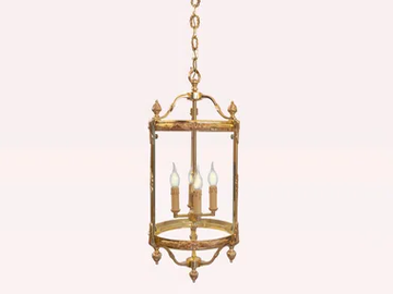 EMILY 449/4T - LED brass pendant lamp by Possoni Illuminazione
