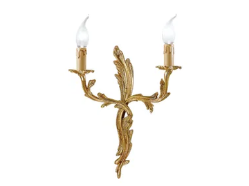 FOGLIA 3000/A2 - French Gold wall light by Possoni Illuminazione