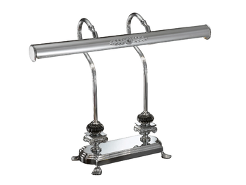 KENZY 3009BK/L - Chrome finish table lamp with black crystal by Possoni Illuminazione
