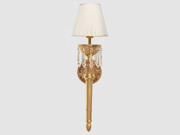 ODETTE 385/A1-P-SH - LED wall lamp with fixed arm with crystals by Possoni Illuminazione