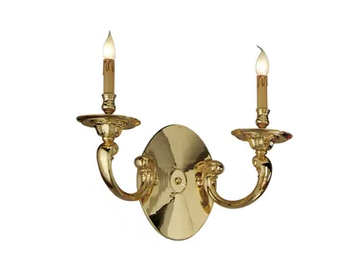 OTELLO 258/A2 - Polished Brass wall light by Possoni Illuminazione