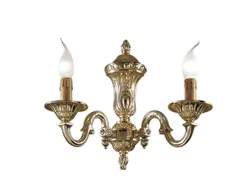 RICHARD 519/A2 - Polished Brass wall light by Possoni Illuminazione