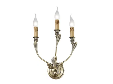 SOLANGE 337/A3 - Antique Brass wall light by Possoni Illuminazione
