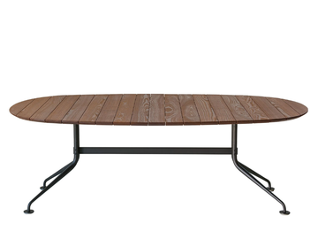 AGRA 688/ATG-O-OUT - Oval ash and metal garden table by Potocco