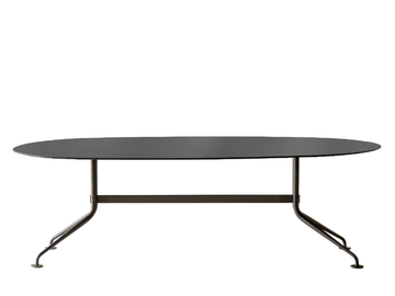AGRA 688/ATG-O-OUT - Oval HPL and metal garden table by Potocco