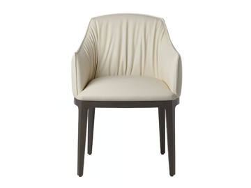 BLOSSOM 840/P - Upholstered leather easy chair with armrests by Potocco