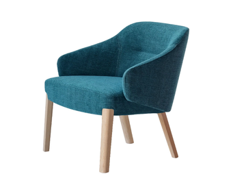 CONCHA 905/PL - Fabric armchair with armrests by Potocco