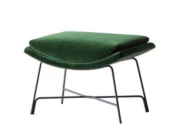 CUT 910/PP - Upholstered leather footstool by Potocco