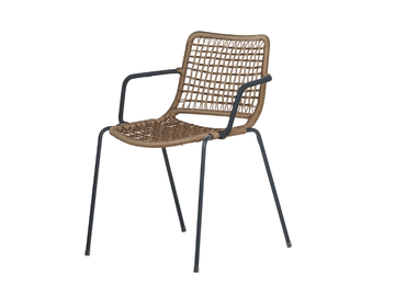 EGAO 037/P - Rope garden easy chair with armrests by Potocco