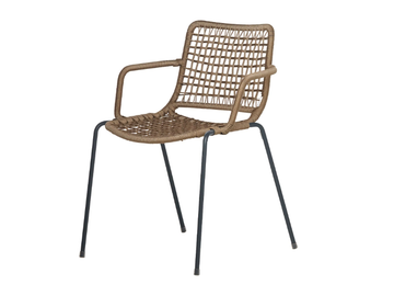 EGAO 037/PBR - Steel garden easy chair with armrests by Potocco