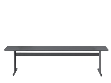 GRAPHIC 955/O-OUT - HPL and metal garden bench by Potocco