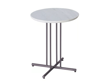 GRAPHIC 955/TBC-40 - Round marble and metal coffee table by Potocco