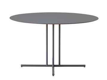 GRAPHIC 955/TGC-OUT - Round HPL and metal garden table by Potocco