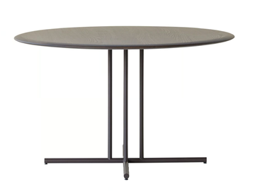GRAPHIC 955/TGC - Round ash and metal table by Potocco