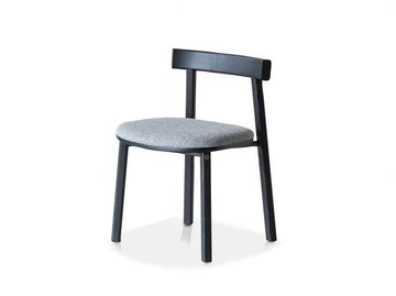 HELVETICA 868/W - Ash chair with integrated cushion by Potocco