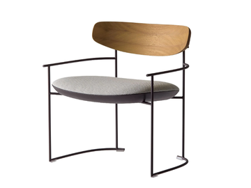 KEEL LIGHT 922/LMB-OUT - Garden metal armchair with armrests by Potocco