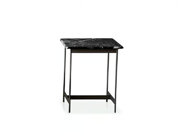 LITTLE T 878/TQ-50 - Square metal coffee table with marble top by Potocco