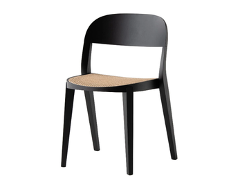 MINIMA 949/C - Stackable wooden and Vienna straw chair by Potocco