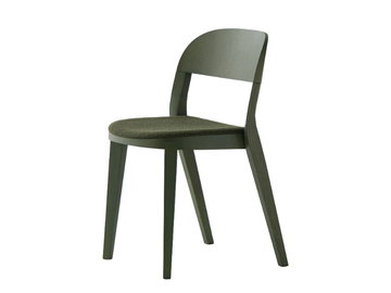 MINIMA 949/I - Stackable wooden chair with integrated cushion by Potocco