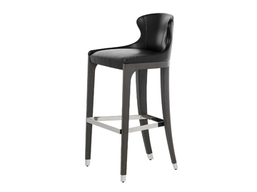 MIURA 776/AW - High leather stool with back by Potocco