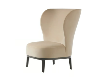 SPRING 841/P - Wing fabric armchair high-back by Potocco