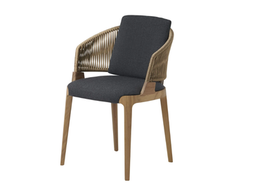 VELIS 942/PAR-OUT - Upholstered fabric garden easy chair with armrests by Potocco