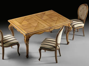 CAPRICCI - Extending rectangular cherry wood table by Prestige