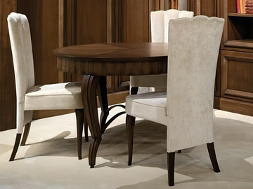 CAPRICCI - Round oak table by Prestige