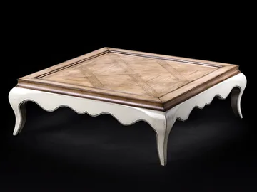 CAPRICCI - Square cherry wood coffee table by Prestige