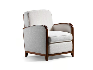 CAPRICCI - Upholstered fabric armchair with armrests by Prestige