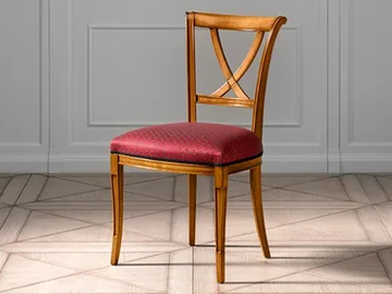 CAPRICCI - Upholstered fabric chair open back by Prestige