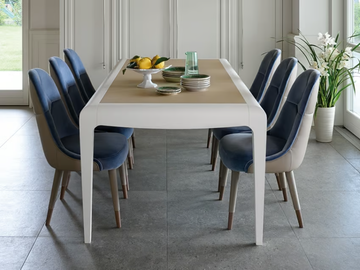 DAMA - Extending rectangular wooden table by Prestige