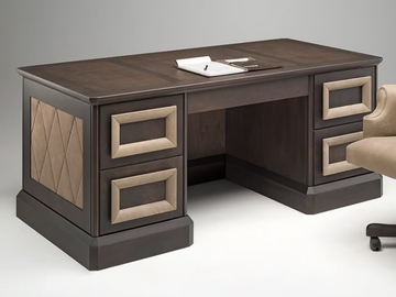 GRAN DUCA - Rectangular maple writing desk by Prestige