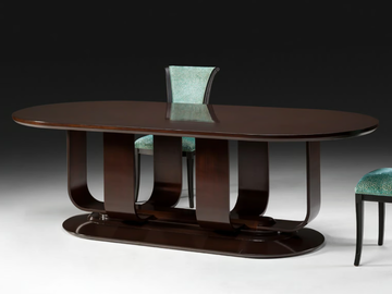 Mahogany table - Oval mahogany living room table by Prestige