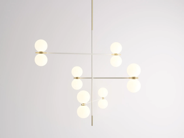 GRACE N°2 - Blown glass pendant lamp by PROF