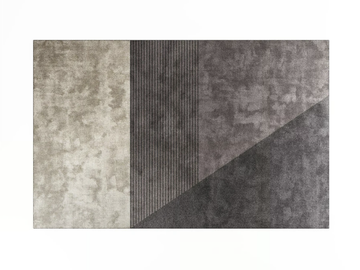 RAY - Rectangular polyamide rug by PROF