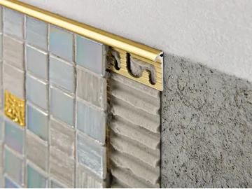 PROJOLLY Low Thicknesses - Aluminium edge profile for walls by Progress Profiles