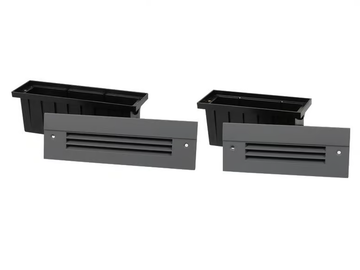BUDAPEST - LED wall-mounted outdoor powder coated aluminium steplight by PROLED