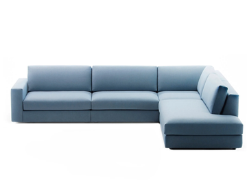 CLASSIC - Fabric sofa with chaise longue by Prostoria