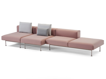 CONVERT - Sectional 4 seater fabric garden sofa by Prostoria