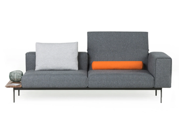 CONVERT - Sectional sofa with integrated magazine rack with headrest by Prostoria