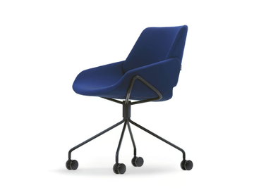 MONK - Trestle-based upholstered fabric office chair by Prostoria