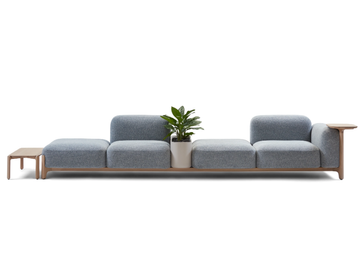 SABOT - Sectional 4 seater fabric sofa by Prostoria