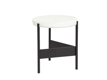 ALWA TWO - Round glass and steel coffee table by Pulpo