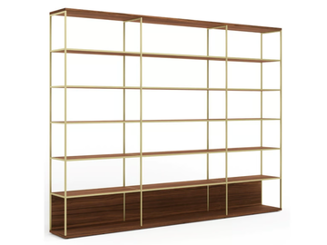 LITERATURA SELECTION - Open freestanding wooden bookcase by Punt