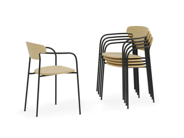 PECAN - Stackable chair by Punt