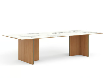 STOCKHOLM CERAMIC - Rectangular ceramic dining table by Punt