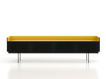 STOCKHOLM SLIM - MDF sideboard with flap doors by Punt